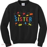 Sister Building Blocks Birthday Boy Kids Sweatshirt thumb 0