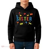 Sister Building Blocks Birthday Boy Kids Hoodie thumb 4
