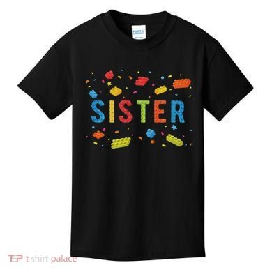 Sister Building Blocks Birthday Boy Kids T-Shirt