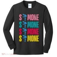 Simone Balance Beam Kids Long Sleeve Shirt thumb 0