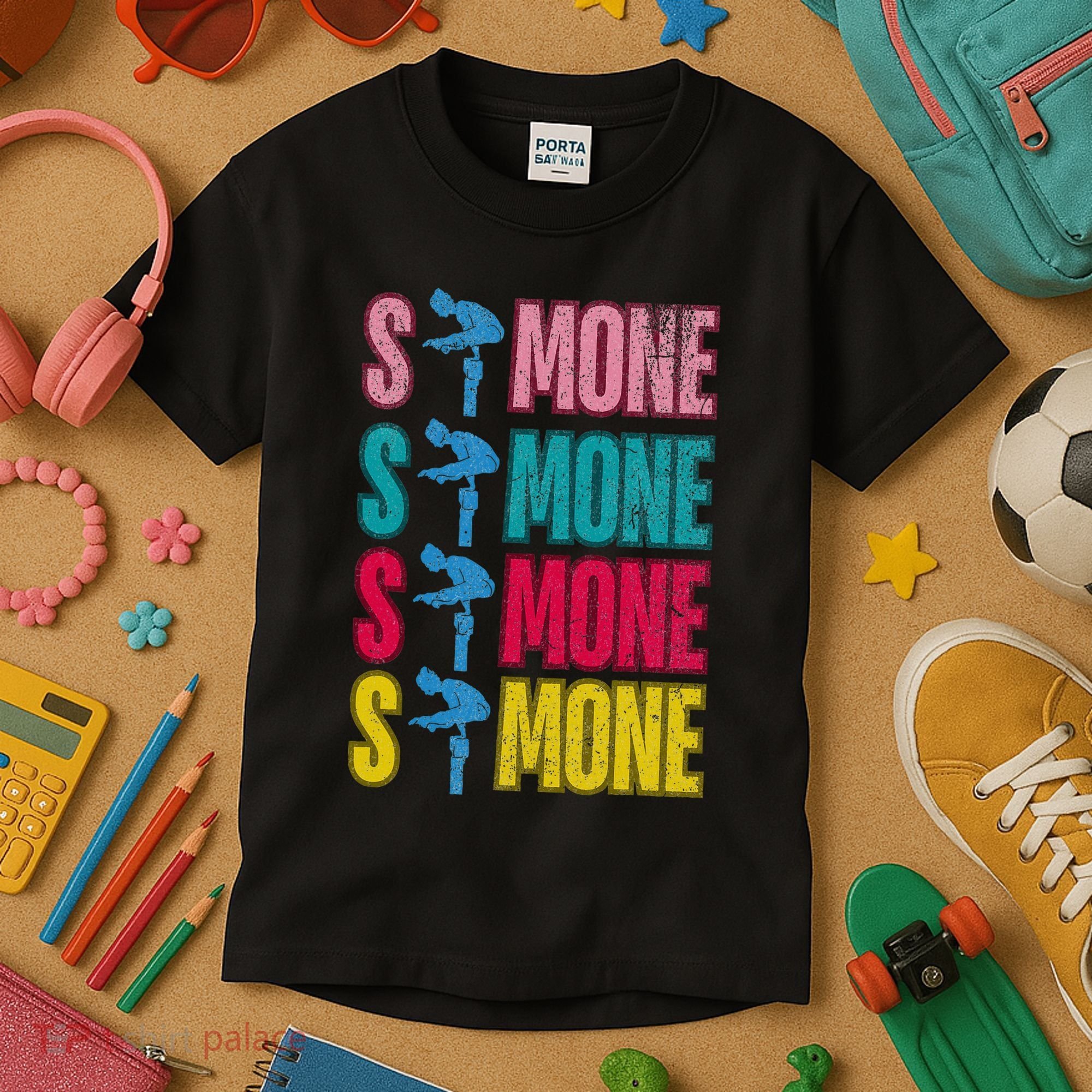 Simone Balance Beam Kids T-Shirt