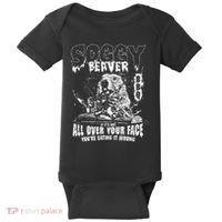 Soggy Beaver Bbq If ItS Not All Over Your Face Baby Bodysuit thumb 0