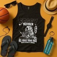 Soggy Beaver Bbq If ItS Not All Over Your Face Tank Top thumb 4