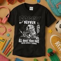 Soggy Beaver Bbq If ItS Not All Over Your Face Kids T-Shirt thumb 3