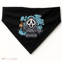 Skeleton Beer Cigar Funny Halloween USA-Made Doggie Bandana thumb 0