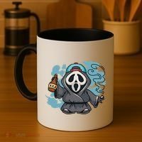 Skeleton Beer Cigar Funny Halloween Coffee Mug thumb 4