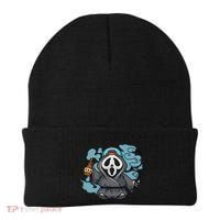 Skeleton Beer Cigar Funny Halloween Beanie thumb 0
