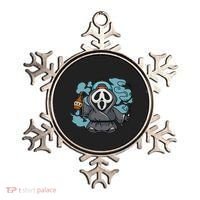Skeleton Beer Cigar Funny Halloween Ornament thumb 0