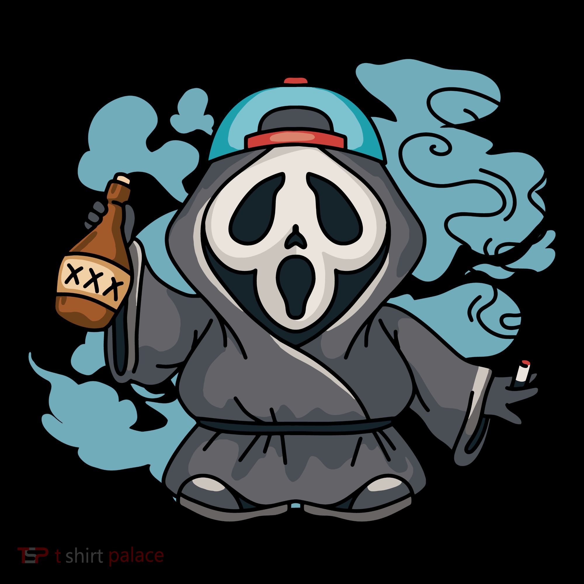 Skeleton Beer Cigar Funny Halloween Ornament
