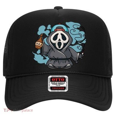 Skeleton Beer Cigar Funny Halloween Hat
