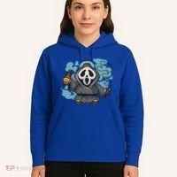 Skeleton Beer Cigar Funny Halloween Hoodie thumb 5