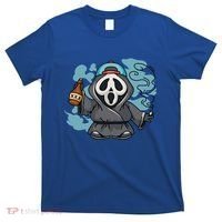 Skeleton Beer Cigar Funny Halloween T-Shirt thumb 0