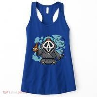 Skeleton Beer Cigar Funny Halloween Women's Tank Top thumb 0