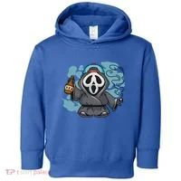 Skeleton Beer Cigar Funny Halloween Toddler Hoodie thumb 0
