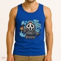 Skeleton Beer Cigar Funny Halloween Tank Top thumb 3