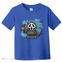 Skeleton Beer Cigar Funny Halloween Toddler T-Shirt thumb 0