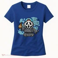 Skeleton Beer Cigar Funny Halloween Women's T-Shirt thumb 0