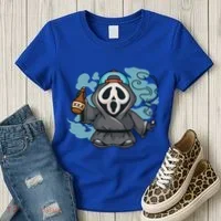 Skeleton Beer Cigar Funny Halloween Women's T-Shirt thumb 3