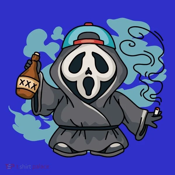 Skeleton Beer Cigar Funny Halloween Women's T-Shirt