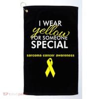 Survivor Bone Cancer Sarcoma Cancer Awareness Gift Golf Towel thumb 0