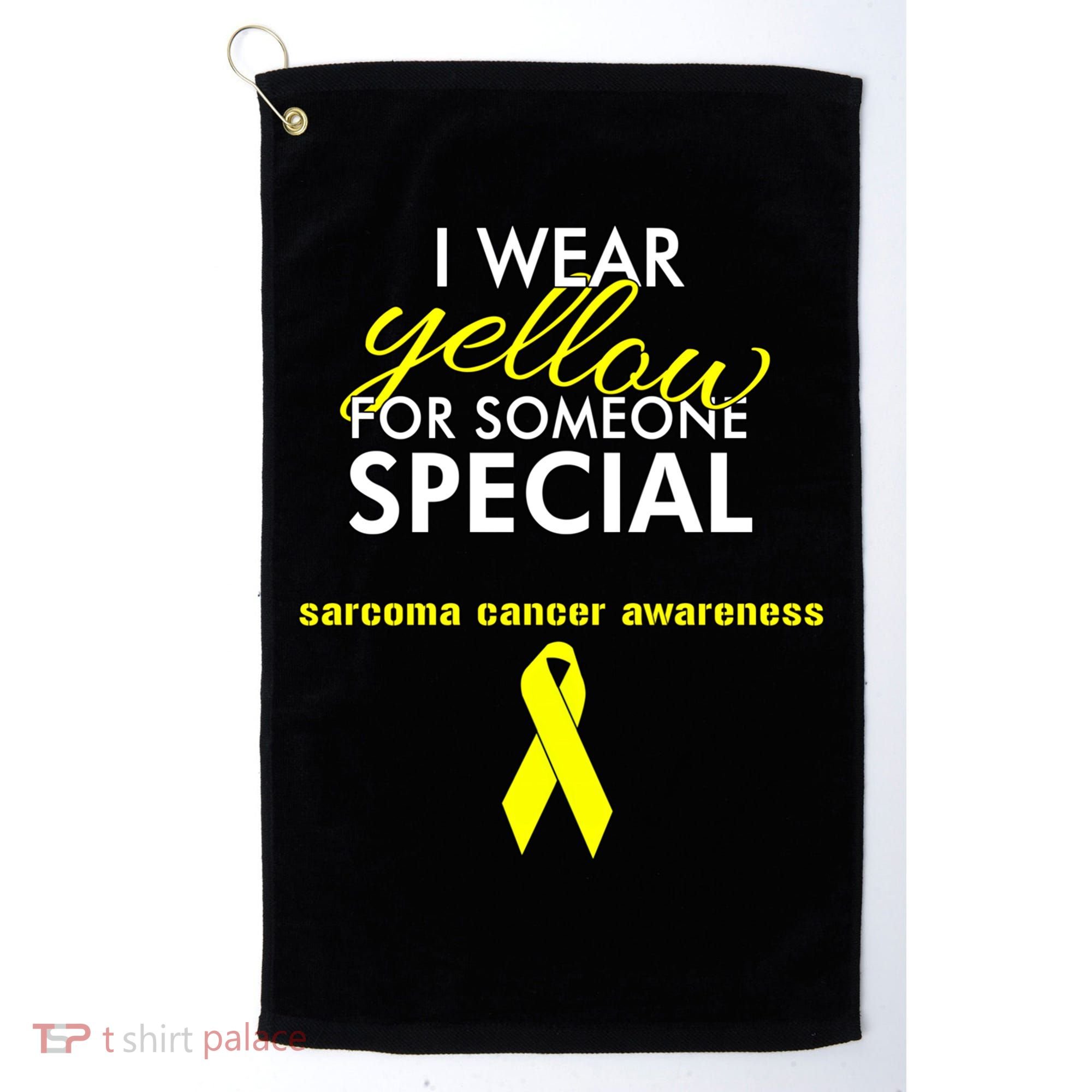 Survivor Bone Cancer Sarcoma Cancer Awareness Gift Golf Towel