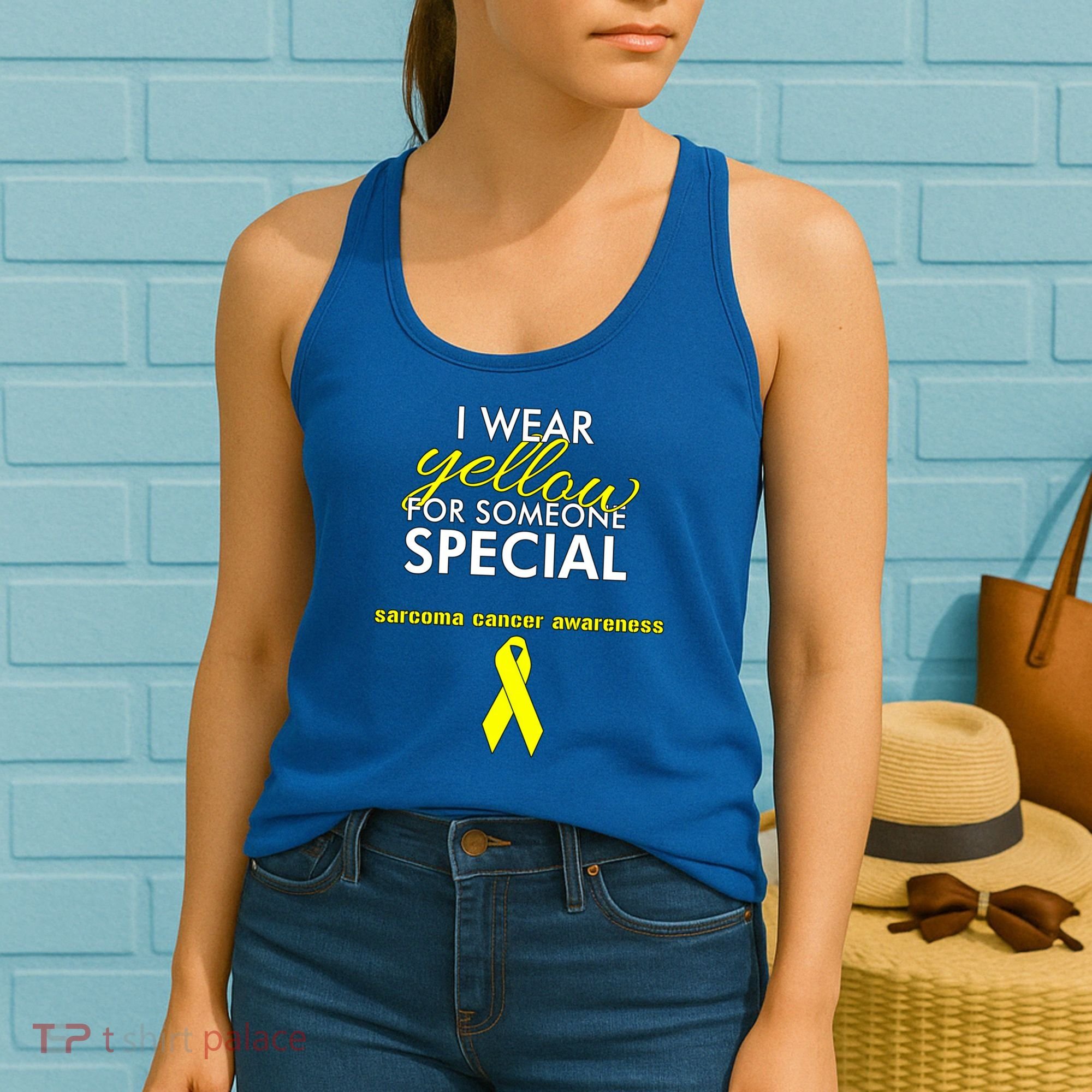 Survivor Bone Cancer Sarcoma Cancer Awareness Gift Women's Tank Top