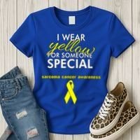 Survivor Bone Cancer Sarcoma Cancer Awareness Gift Women's T-Shirt thumb 3