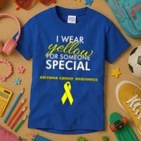 Survivor Bone Cancer Sarcoma Cancer Awareness Gift Kids T-Shirt thumb 3