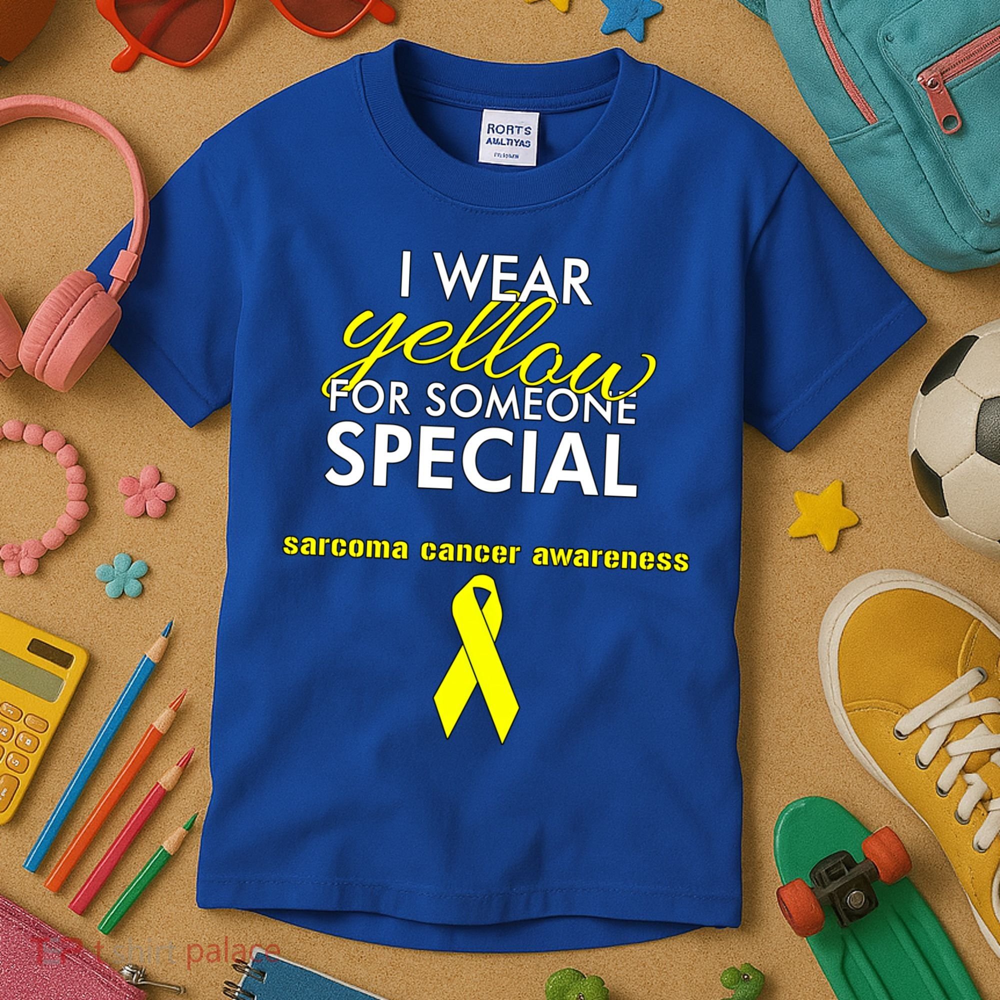 Survivor Bone Cancer Sarcoma Cancer Awareness Gift Kids T-Shirt