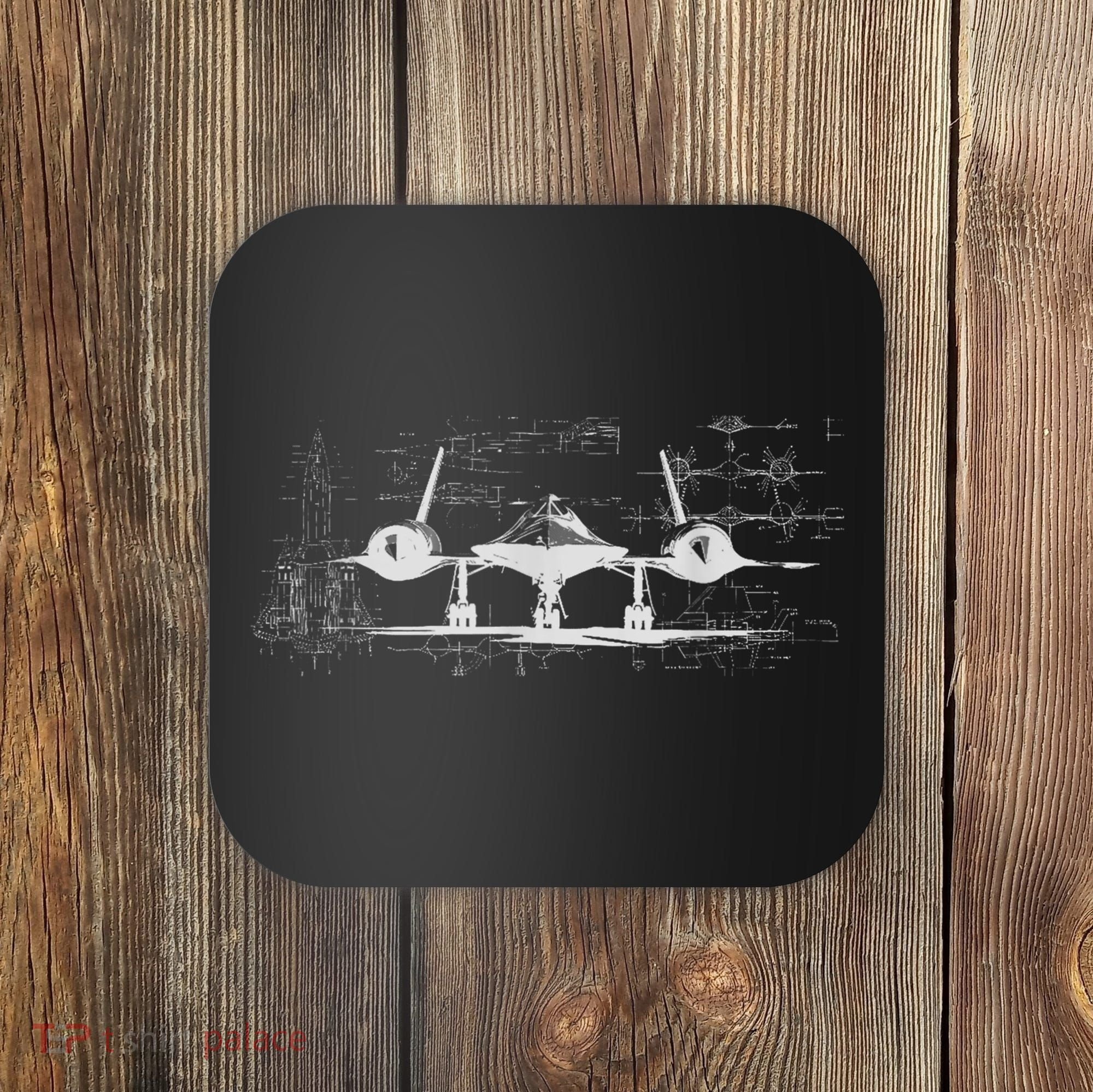 SR71 Blackbird Cold War Recon Plane Coaster