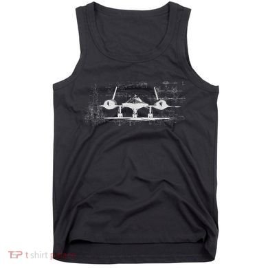 SR71 Blackbird Cold War Recon Plane Tank Top