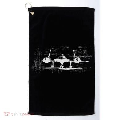 SR71 Blackbird Cold War Recon Plane Golf Towel