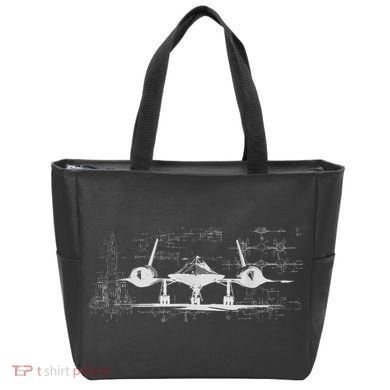 SR71 Blackbird Cold War Recon Plane Tote Bag