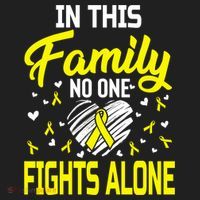 Sarcoma Bone Cancer In This Family No One Fights Alone Gift Beanie thumb 2