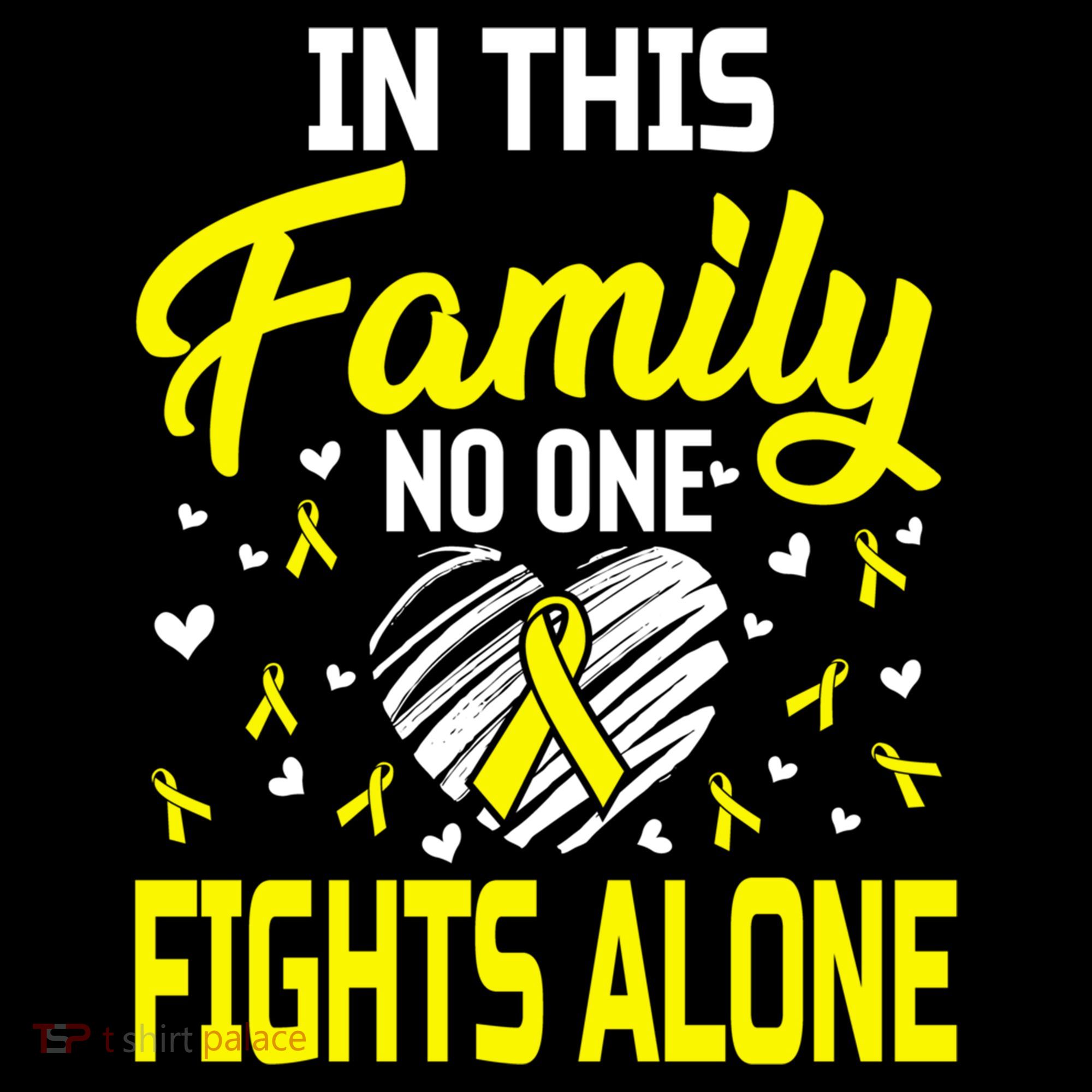 Sarcoma Bone Cancer In This Family No One Fights Alone Gift Women's Hoodie