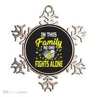 Sarcoma Bone Cancer In This Family No One Fights Alone Gift Ornament thumb 0