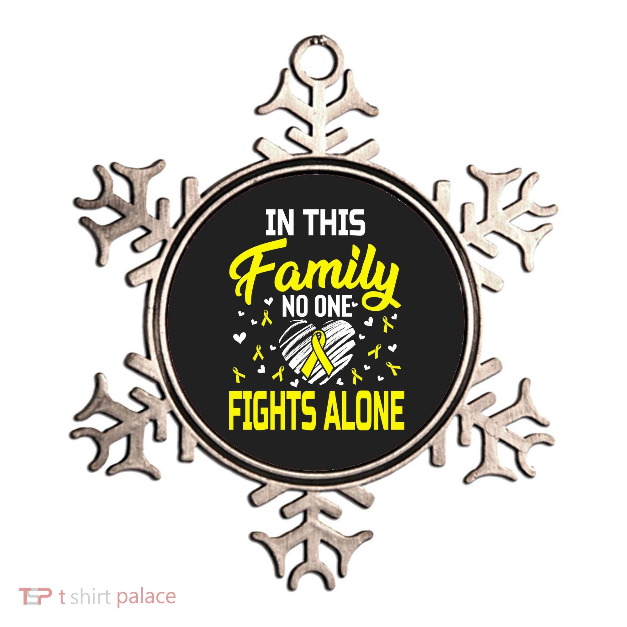 Sarcoma Bone Cancer In This Family No One Fights Alone Gift Ornament