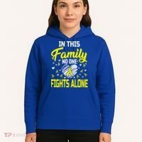 Sarcoma Bone Cancer In This Family No One Fights Alone Gift Hoodie thumb 5