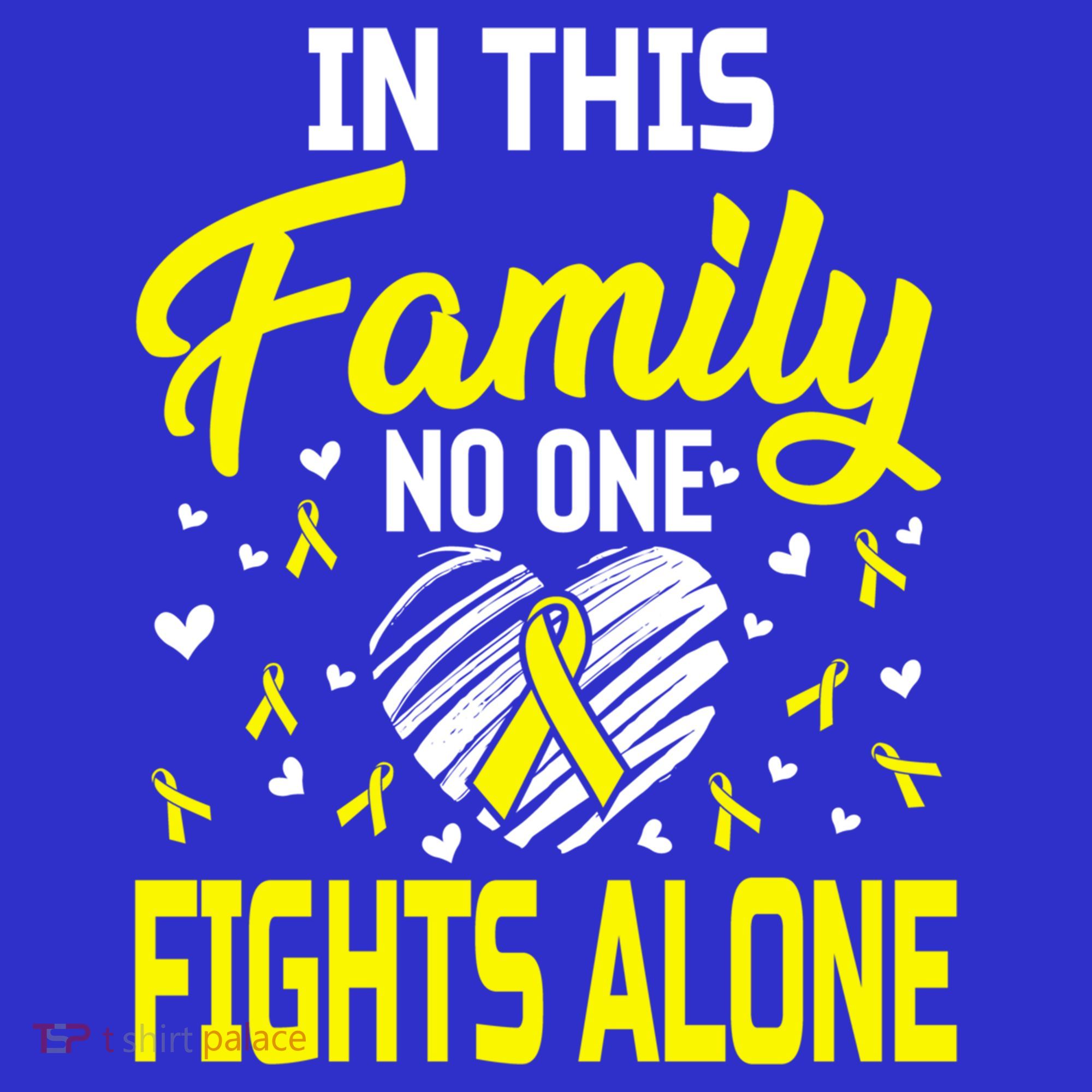 Sarcoma Bone Cancer In This Family No One Fights Alone Gift Hoodie