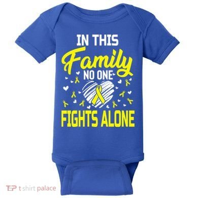 Sarcoma Bone Cancer In This Family No One Fights Alone Gift Baby Bodysuit