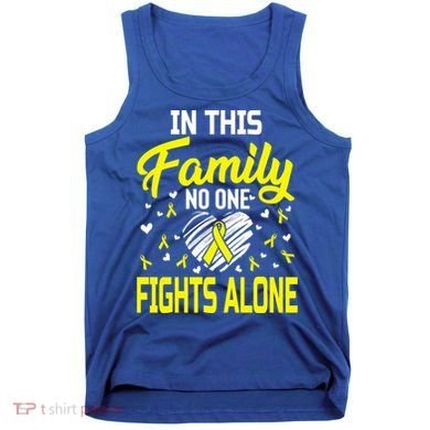 Sarcoma Bone Cancer In This Family No One Fights Alone Gift Tank Top