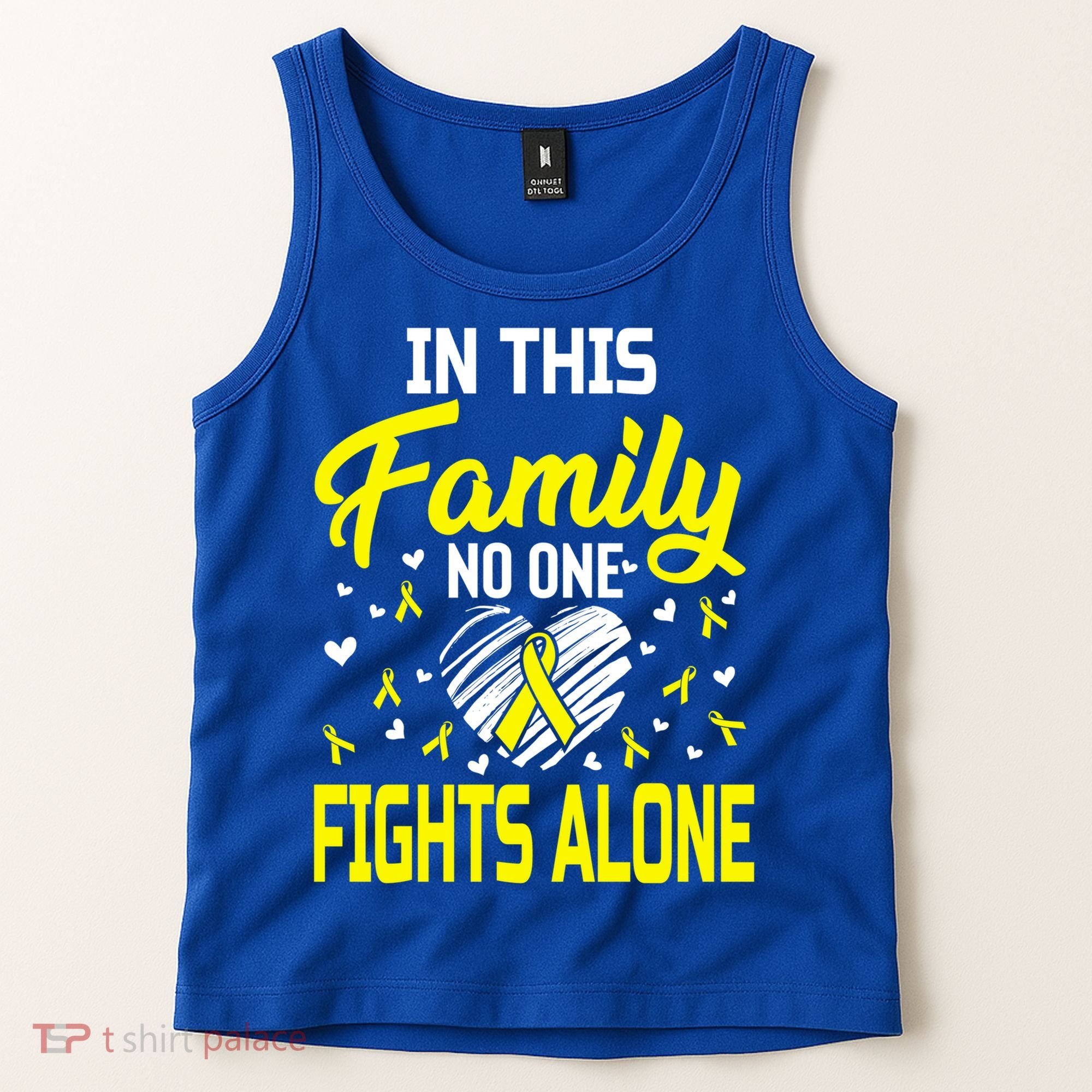 Sarcoma Bone Cancer In This Family No One Fights Alone Gift Tank Top