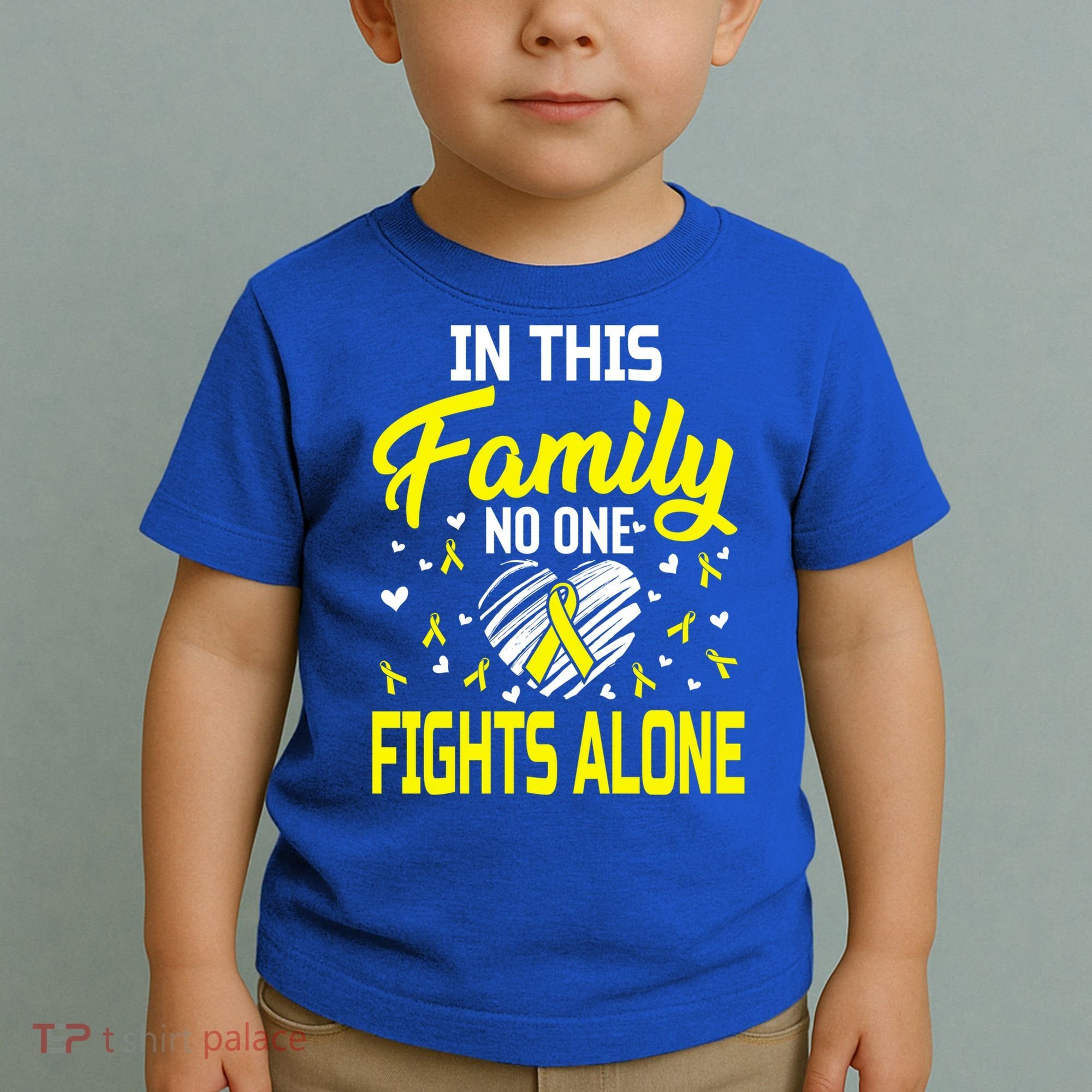 Sarcoma Bone Cancer In This Family No One Fights Alone Gift Toddler T-Shirt