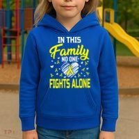 Sarcoma Bone Cancer In This Family No One Fights Alone Gift Kids Hoodie thumb 3