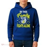 Sarcoma Bone Cancer In This Family No One Fights Alone Gift Kids Hoodie thumb 4