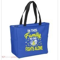 Sarcoma Bone Cancer In This Family No One Fights Alone Gift Tote Bag thumb 2