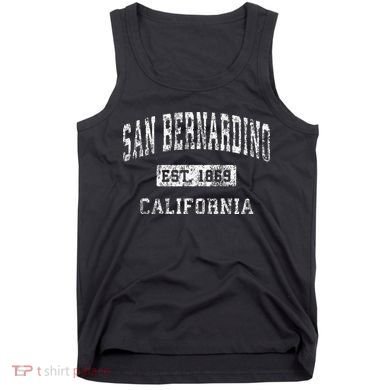 San Bernardino California Ca Vintage Established Tank Top