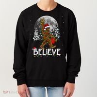 Santa Bigfoot Christmas Sasquatch Believe Women's Sweatshirt thumb 0