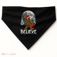 Santa Bigfoot Christmas Sasquatch Believe USA-Made Doggie Bandana thumb 0