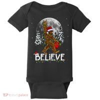Santa Bigfoot Christmas Sasquatch Believe Baby Bodysuit thumb 0
